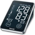 Beurer BM 58 Oberarm-Blutdruckmessgerät mit USB-Schnittstelle, zwei Benutzerspeicher für je 60 Messwerte, mit Arrhythmie-Erkennung und Risikoindikator, für Oberarmumfänge von 22-30 cm