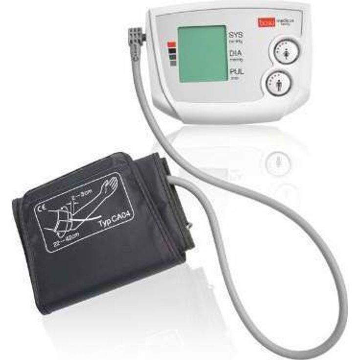boso medicus family Partner-Blutdruckmessgerät mit 2 Speicher-Plätzen, großem Display und Arrhythmie-Erkennung Inkl. Universal-Manschette (22-42cm) – Bild 2