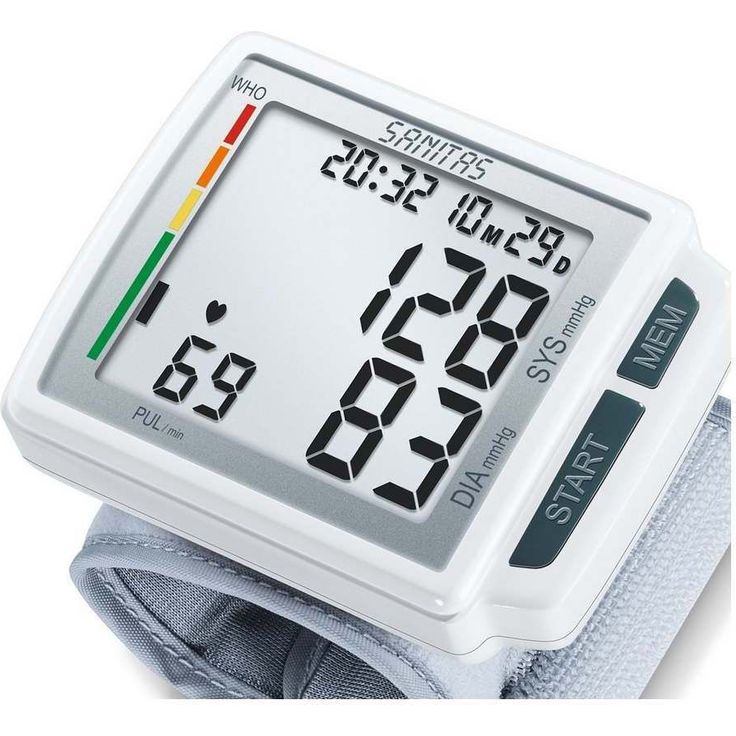 Sanitas SBC 41 Handgelenk-Blutdruckmessgerät, Blutdruck- und Pulsmessung am Handgelenk, XL-Display, Arrhythmie-Erkennung – Bild 2