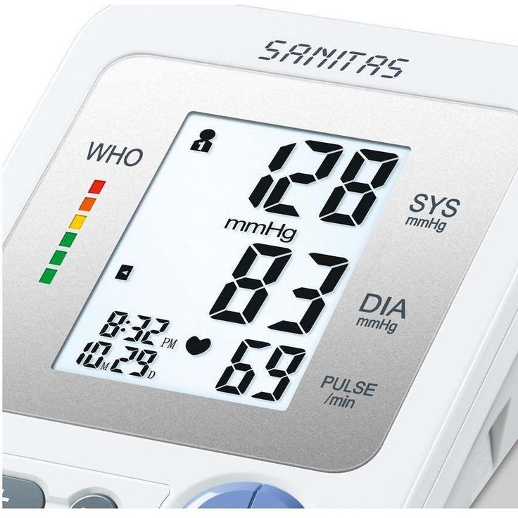 Sanitas SBM 21 Oberarm-Blutdruckmessgerät, vollautomatische Blutdruck- und Pulsmessung am Oberarm mit Arrhythmie-Erkennung – Bild 2