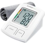 Ecomed BU-92E Oberarm-Blutdruckmessgerät ohne Kabel, Arrhythmie-Anzeige, WHO-Ampel-Farbskala, für präzise Blutdruckmessung und Pulsmessung mit Speicherfunktion