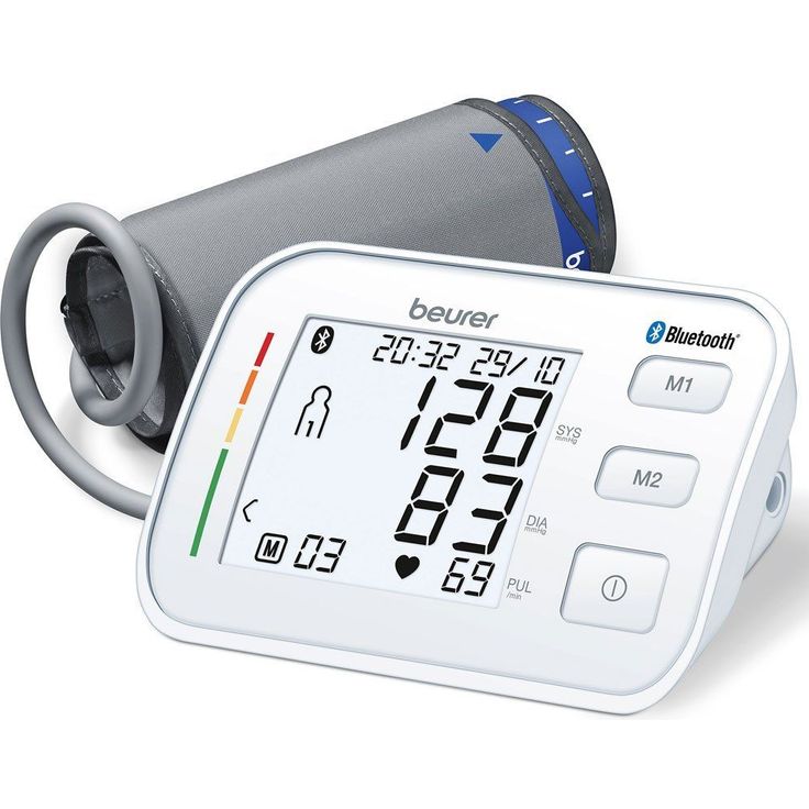 Beurer BM 57 Oberarm-Blutdruckmessgerät, digitaler Blutdruckmesser mit großer Manschette bis 43 cm, App-Anbindung via Bluetooth, zertifizierter Datenschutz – Bild 2
