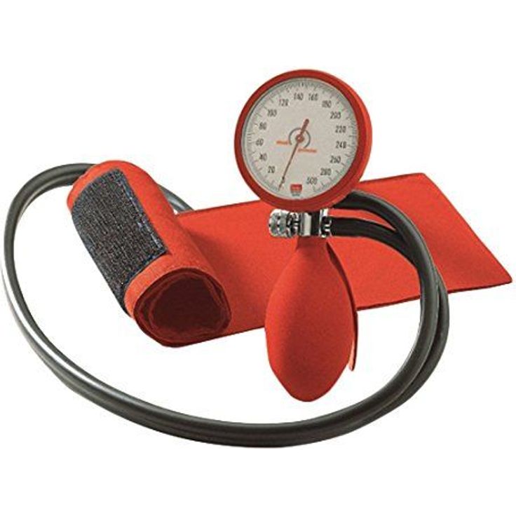 boso Clinicus II mit Klettenmanschette, Durchmesser 60 mm, rot, 1 Stück