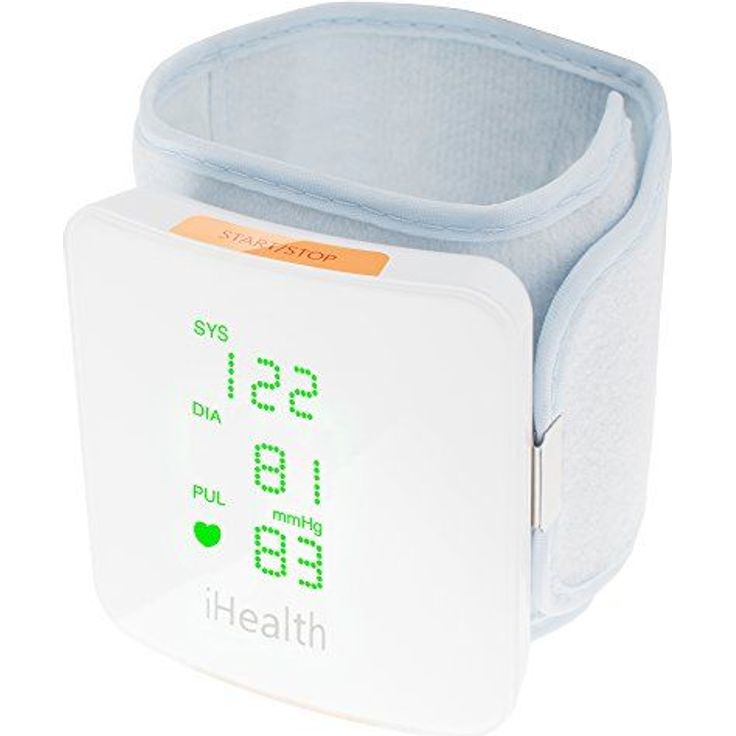 iHealth VIEW BP7S Vernetztes Handgelenk-Blutdruckmessgerät mit 120 speicherbaren Messungen