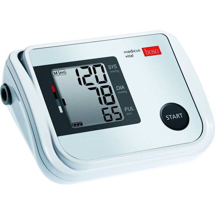 boso medicus vital Vollautomatisches Oberarm-Blutdruckmessgerät mit großem Display und Arrhythmie-Erkennung Inkl. Blutdruckmanschette (22-42cm) – Bild 1