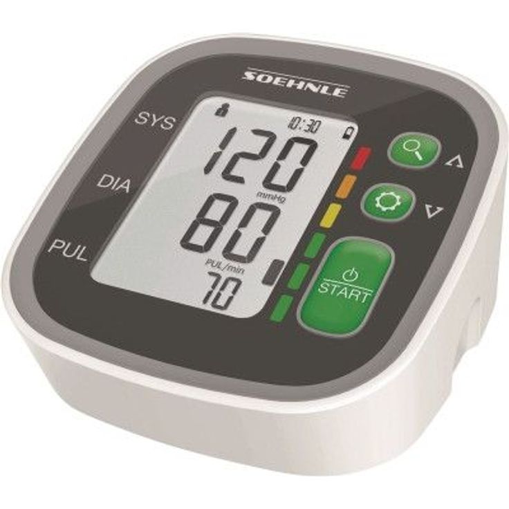 Soehnle Oberarm Blutdruckmessgerät Systo Monitor 300 mit vollautomatischer Messung, Blutdruckmesser mit Bewegungssensor, Blutdruck Messgerät, inkl. Batterien