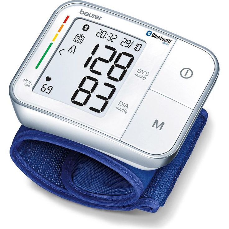 Beurer BC 57 Handgelenk-Blutdruckmessgerät, Medizinprodukt mit App-Anbindung via Bluetooth, zertifizierter Datenschutz