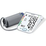 Beurer BM 77 Oberarm-Blutdruckmessgerät, mit patentiertem Ruheindikator, App-Anbindung mit zertifiziertem Datenschutz, auch für Schwangere geeignet