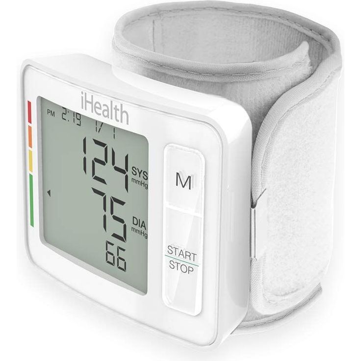 iHealth PUSH Handgelenk-Blutdruckmessgerät (Wireless) mit einstellbarer Universal-Manschette, Bluetooth kompatibel mit Apple und Android