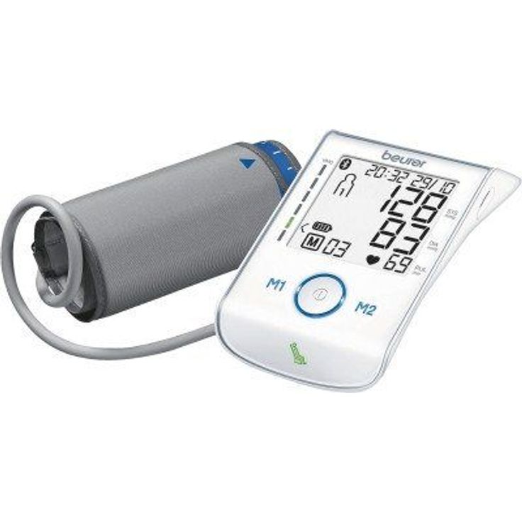 Beurer BM 85 Oberarm-Blutdruckmessgerät, mit patentiertem Ruheindikator, praktischer Li-Ion-Akku, App-Anbindung mit zertifiziertem Datenschutz