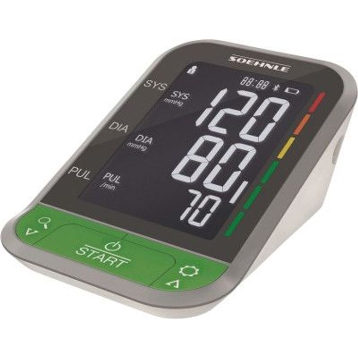 Soehnle Oberarm Blutdruckmessgerät Systo Monitor Connect 400 mit Bluetooth und App-Anbindung, Blutdruckmesser mit Bewegungssensor, Blutdruck Messgerät