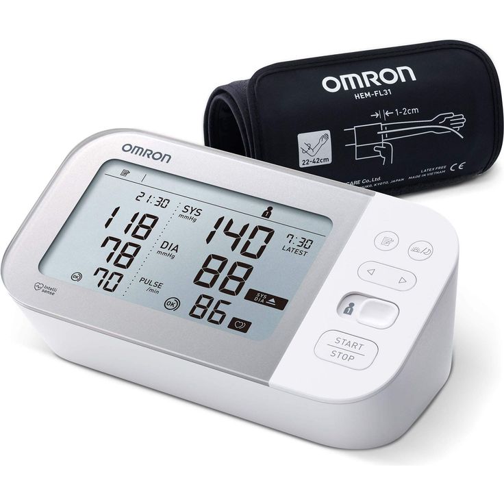 Omron X7 Smart Oberarm-Blutdruckmessgerät mit Bluetooth und Intelli Wrap Manschette 