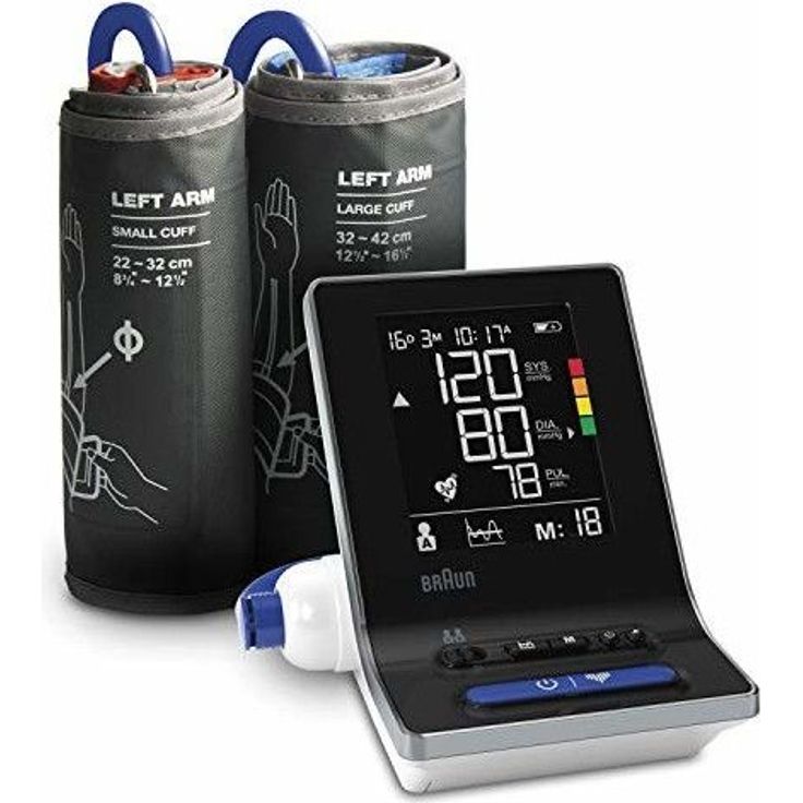 Braun ExactFit 3 Oberarm-Blutdruckmessgerät für Zuhause mit zwei Manschettengrößen, BUA6150WE – Bild 1