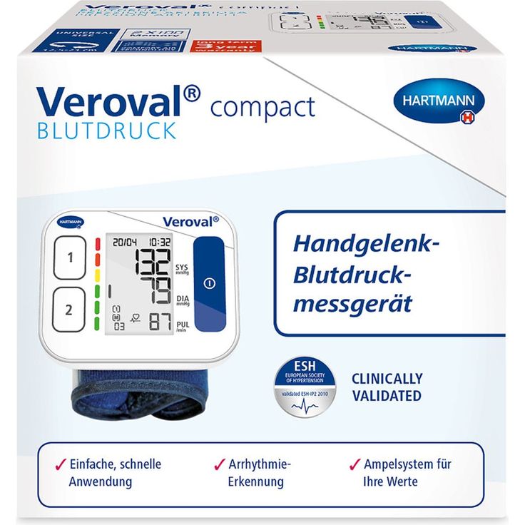 Veroval compact Handgelenk-Blutdruckmessgerät