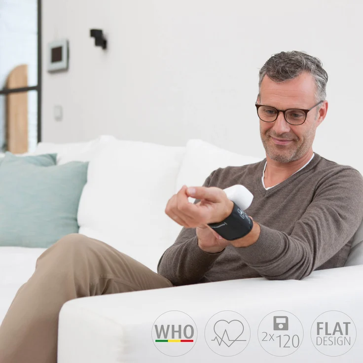 medisana BW 335 Handgelenk-Blutdruckmessgerät, präzise Blutdruck und Pulsmessung mit Speicherfunktion, Ampel-Skala, Funktion zur Anzeige eines unregelmäßigen Herzschlags – Bild 4