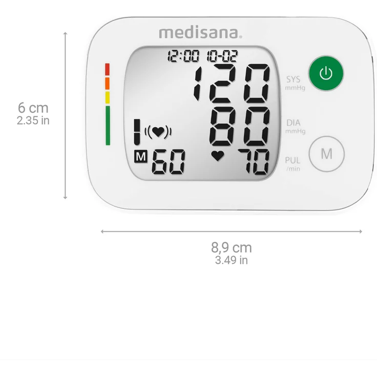 medisana BW 335 Handgelenk-Blutdruckmessgerät, präzise Blutdruck und Pulsmessung mit Speicherfunktion, Ampel-Skala, Funktion zur Anzeige eines unregelmäßigen Herzschlags – Bild 2