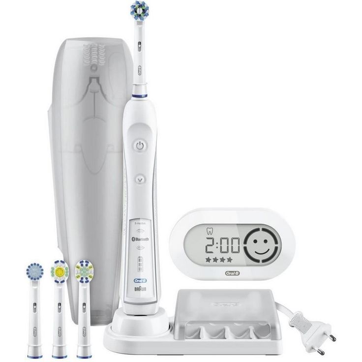 Oral-B Pro 6000 SmartSeries mit Bluetooth und SmartGuide, Set mit Reiseetui & 4 Aufsteckbürsten - Preisvergleich – Bild 1