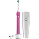 Oral-B Pro 750 pink & Reiseetui, Timer, für saubere & gesunde Zähne