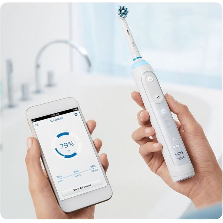 Oral-B Genius 8000N mit Positionserkennung, Set mit Reiseetui & 1 Aufsteckbürsten, silber – Bild 7