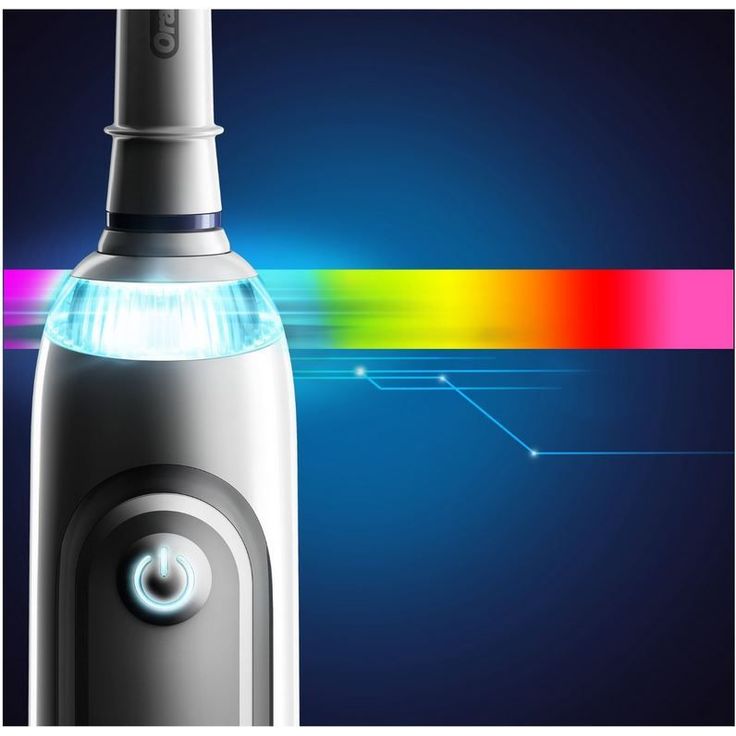 Oral-B Genius 8000N mit Positionserkennung, Set mit Reiseetui & 1 Aufsteckbürsten, silber – Bild 3