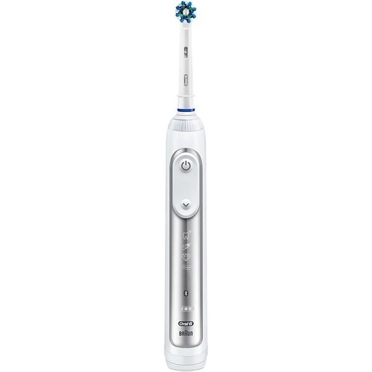 Oral-B Genius 8000N mit Positionserkennung, Set mit Reiseetui & 1 Aufsteckbürsten, silber – Bild 2