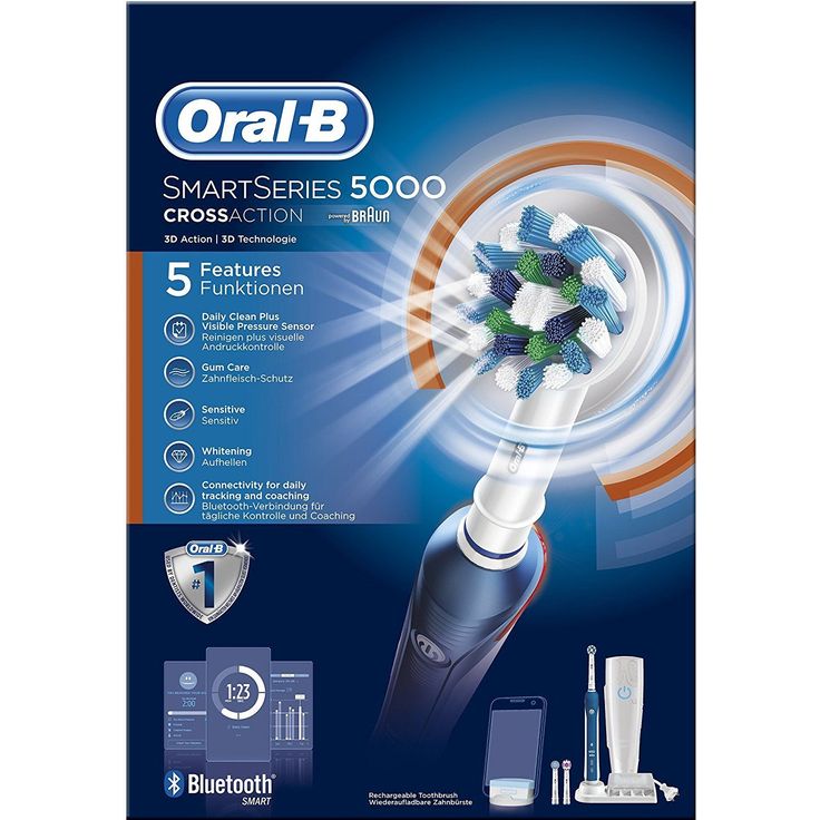 Oral-B SmartSeries 5000 CrossAction mit visueller Andruckkontrolle & Bluetooth – Bild 4