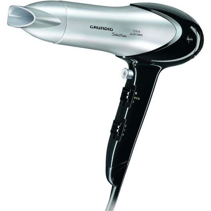 Grundig HD 6080 Ionen-Technologie 2200 Watt inkl. Stylingdüse schwarz-silber