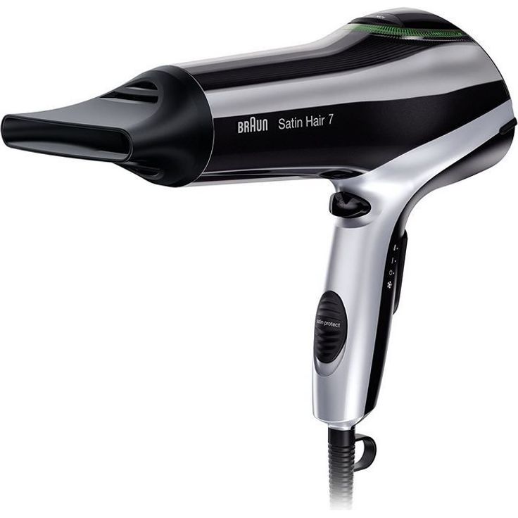 Braun Satin Hair 7 HD 710 Haartrockner, mit IonTec und Satin Protect Technologie, 2200 Watt, schwarz – Bild 3