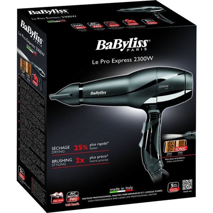 BaByliss 6614E Profi-Haartrockner Pro Express Ionic, 2300 Watt – Bild 3