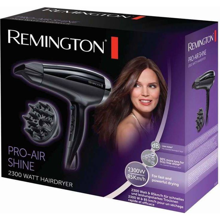 Remington Pro Air-Shine D5215 Ionen-Technologie 2300 Watt inkl. Stylingdüse & Diffusor schwarz – Bild 2
