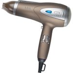 AEG HTD 5584 Profi-Foen mit 2200 Watt, 3 Temperatur--Leistungsstufen, Kaltstufe für Style Fix, Ionisierungsfunktion, Formdüse (360°), professioneller Volumen-Diffusor, Aufhängöse, in Braun-Metallic