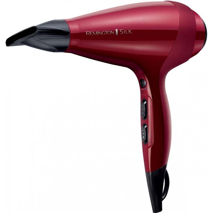 Remington Profi-Ionen-Haartrockner Silk AC9096, 2400 Watt, leistungsstarker AC-Motor, Stylingdüse, Diffusor, rot – Bild 1