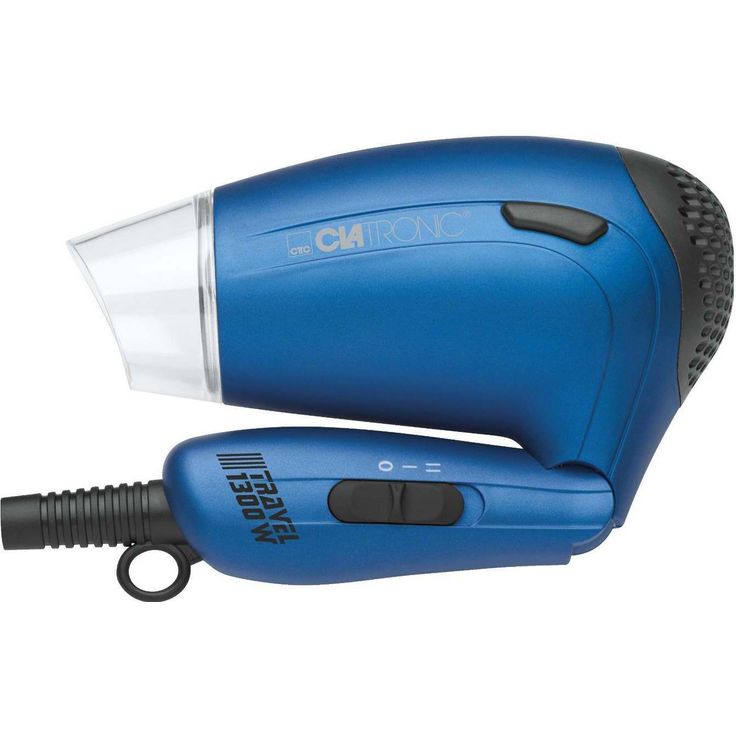 Clatronic Haartrockner HTD 3429, Soft Touch-Gehäuse, 2 Temperatur--Leistungsstufen, Formdüse 360° drehbar, blau – Bild 2