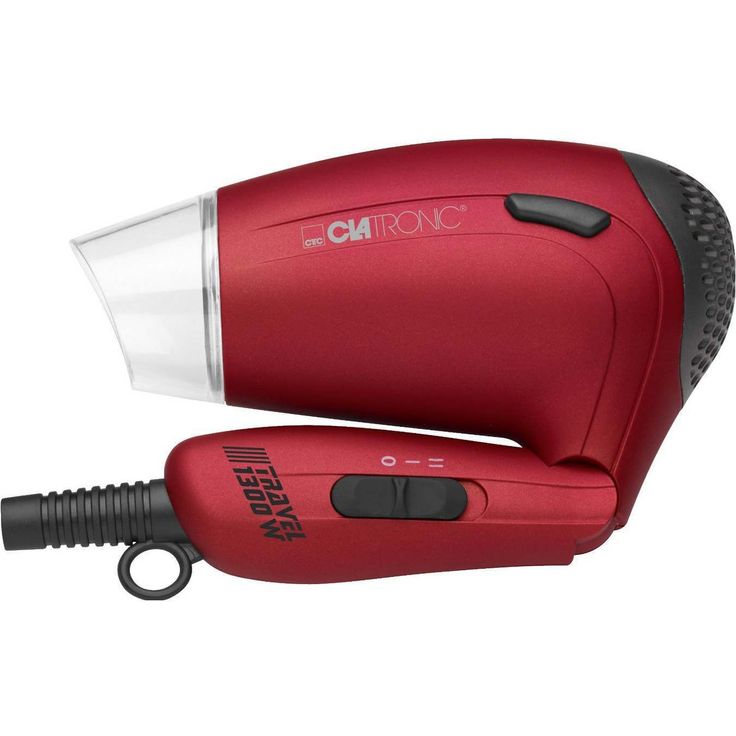 Clatronic Haartrockner HTD 3429, Soft Touch-Gehäuse, 2 Temperatur--Leistungsstufen, Formdüse 360° drehbar, rot – Bild 2
