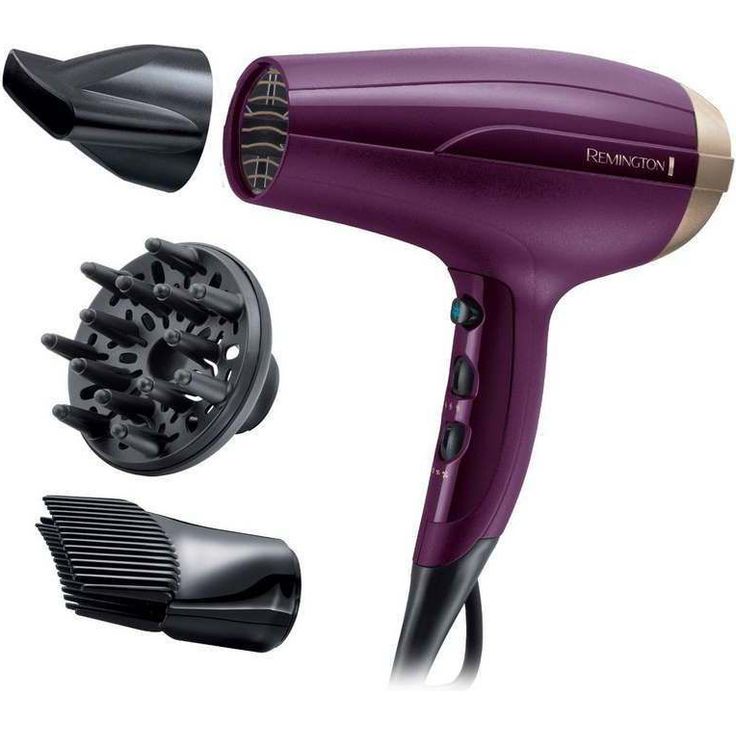 Remington Ionen-Haartrockner Your Style D5219, 2300 Watt, Set inkl. Stylingdüse, Diffusor und Haaransatz-Booster für mehr Volumen, violett