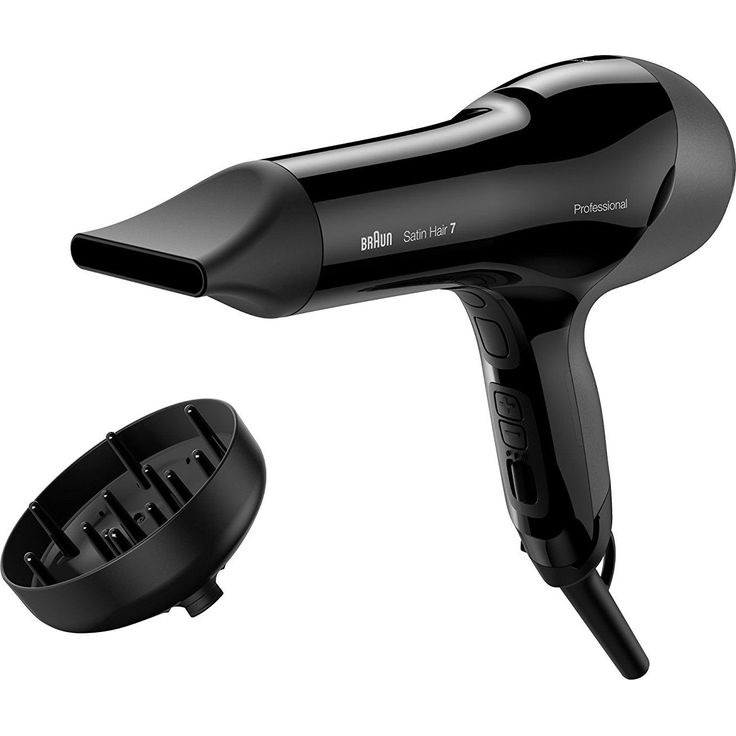Braun Satin Hair 7 SensoDryer Haartrockner HD 785, mit IonTec und Diffusor, 2000 Watt, Schwarz