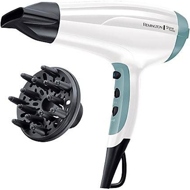 Remington Ionen-Haartrockner Shine Therapy D5216, 2300 Watt, Stylingdüse, Diffusor, weiß