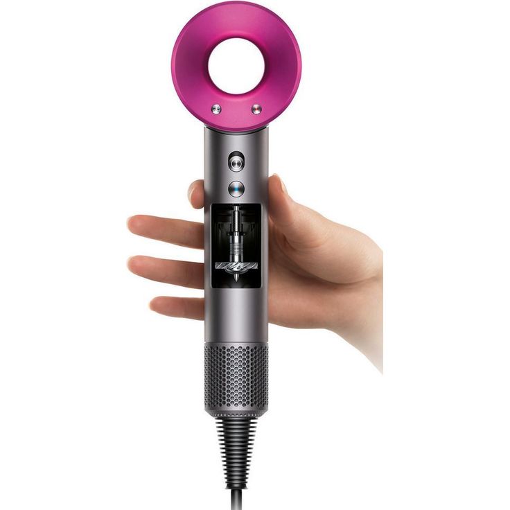 Dyson Supersonic HD01 Haaartrockner, Ionen-Technologie, 1600 Watt, inkl. zwei Stylingdüsen & Diffusor, Generation 2020, anthrazit, fuchsia – Bild 3