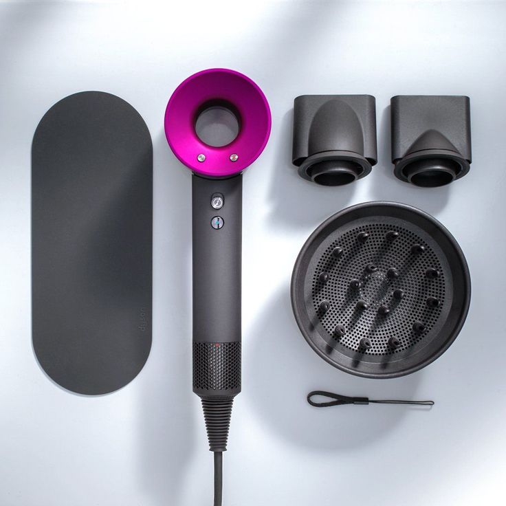 Dyson Supersonic HD01 Haaartrockner, Ionen-Technologie, 1600 Watt, inkl. zwei Stylingdüsen & Diffusor, Generation 2020, anthrazit, fuchsia – Bild 7