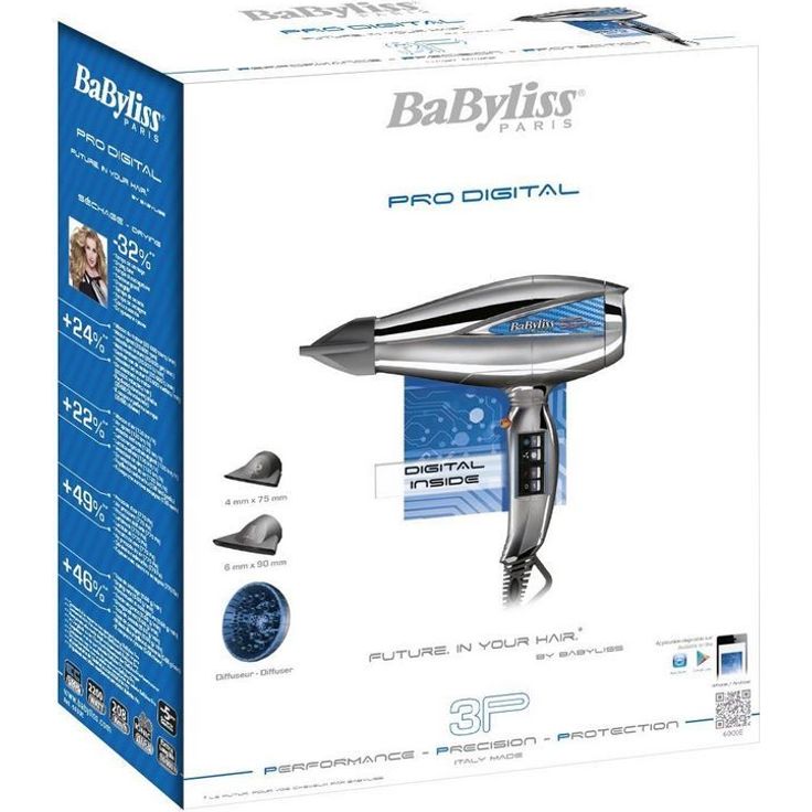BaByliss 6000E Profi-Haartrockner Pro Digital, 2200 Watt – Bild 6