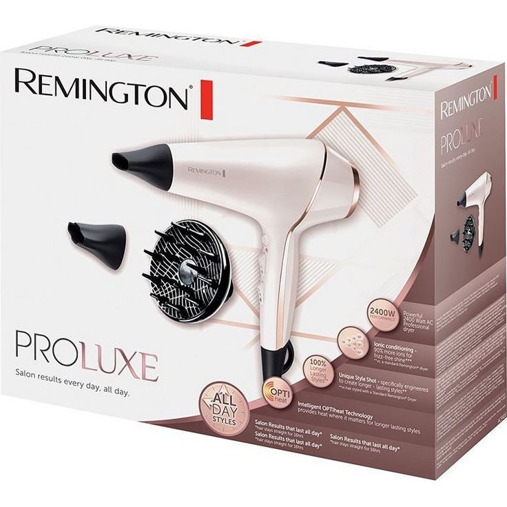 Remington Ionen-Haartrockner PROluxe AC9140, 2400 Watt, OPTIheat-Technologie, zwei Stylingdüsen, Diffusor, rose gold – Bild 4