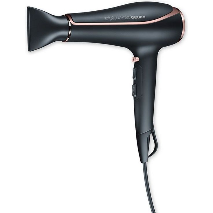 Beurer HC 80 Ionen Haartrockner 2200 Watt AC Motor, gegen statisches Aufladen, mit Stylingdüse und Volumendiffusor