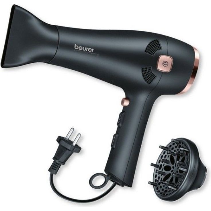 Beurer HC 55 Ionen Haartrockner mit Kabeleinzug, Ionentechnologie, Profidüse und Volumendiffusor