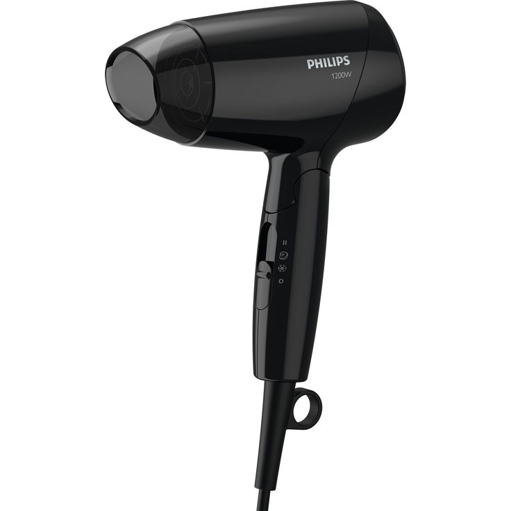 Philips Essential Care BHC010/10 einklappbarer Griff 1200 Watt 3 Temperaturstufen, schwarz