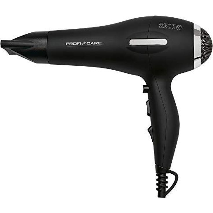 ProfiCare PC-HT 3017 AC-Profi-Haartrockner, 2200 Watt, Ionisierungsfunktion, Cool Shot, AC-Profi-Motor, extra langes Kabel (circa 2m), 3 Temperatur--Leistungsstufen