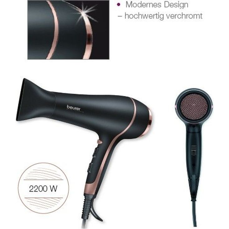 Beurer HC 30 Haartrockner mit Profidüse, 2200 Watt, 3 Heizstufen und 2 Gebläsestufen – Bild 6