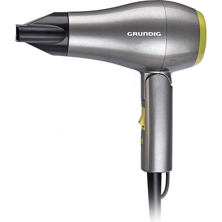 Grundig HD1800 Reisehaartrockner 1200 Watt Leistung einklappbarer Handgriff & weltweit umschaltbare Netzspannung. grau