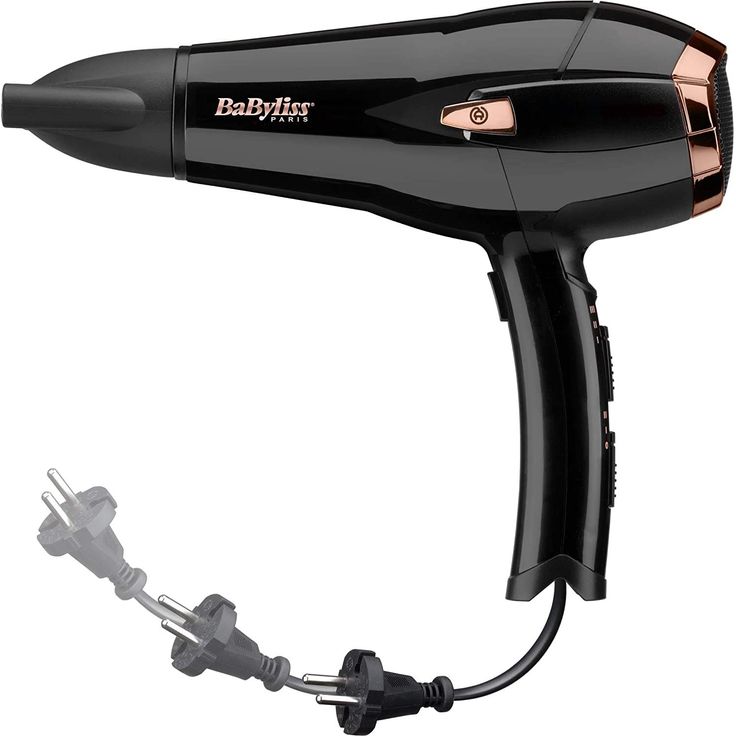 Babyliss Cordkeeper 2000 Ionic-Haartrockner D373E, einzigartige Kabeleinzugsfunktion Im Griff, 2000 Watt schwarz – Bild 4