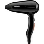Babyliss Travel Dry 2000 Faltbarer, Leichter Reisehaartrockner Schwarz 2000 Watt 5344E