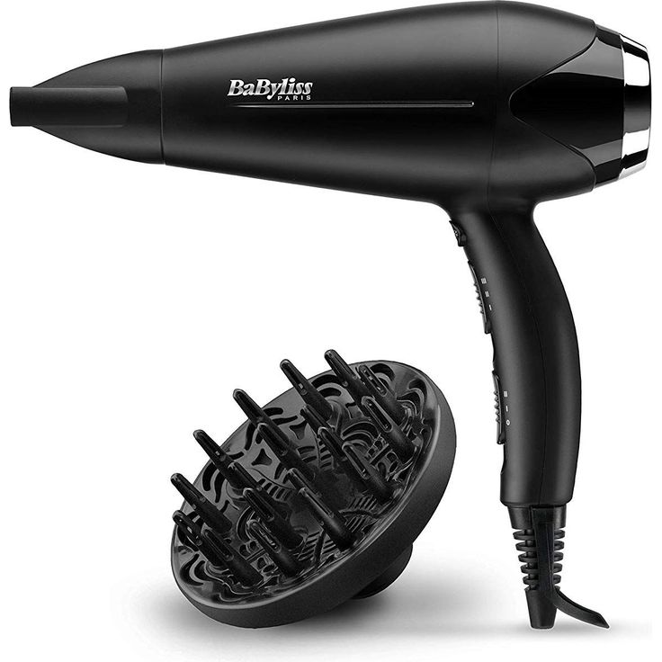 Babyliss Turbo Smooth 2200 Haartrockner, schwarz silber, D572DE – Bild 2